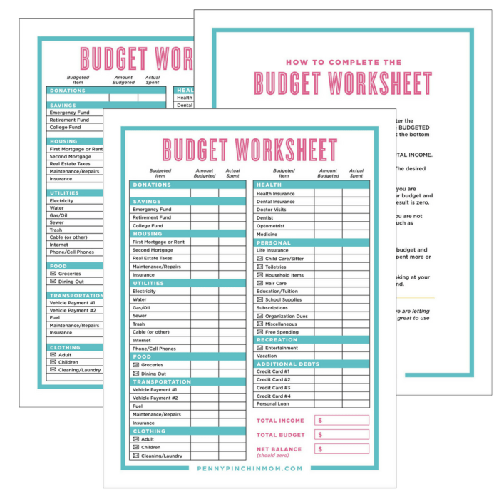 How to create a budget